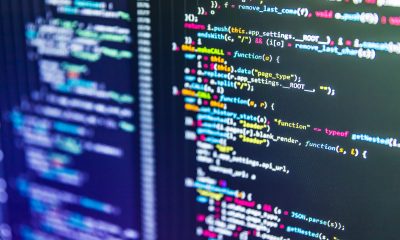 code on screen