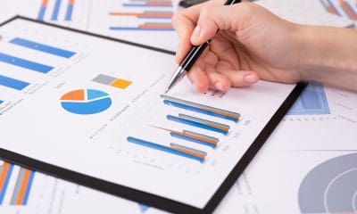 spreadsheet on a tablet with pen