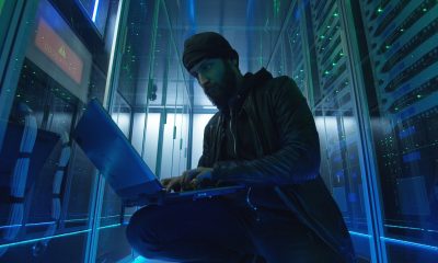 hacker in server room
