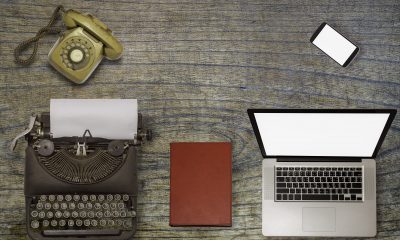digital transformation typewriter laptop